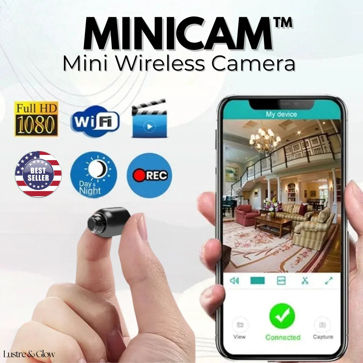Wireless Mini Camera 1080P Included Night Vision
