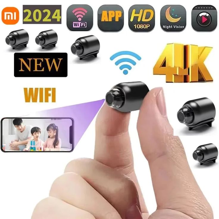Wireless Mini Camera 1080P Included Night Vision