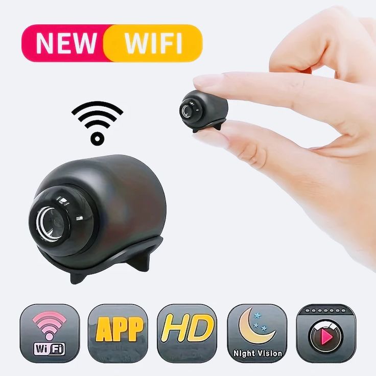 Wireless Mini Camera 1080P Included Night Vision